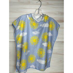 Kids Hooded Towel Sun & Clouds 23.6" x 47.2" Beach Pool Bath Time